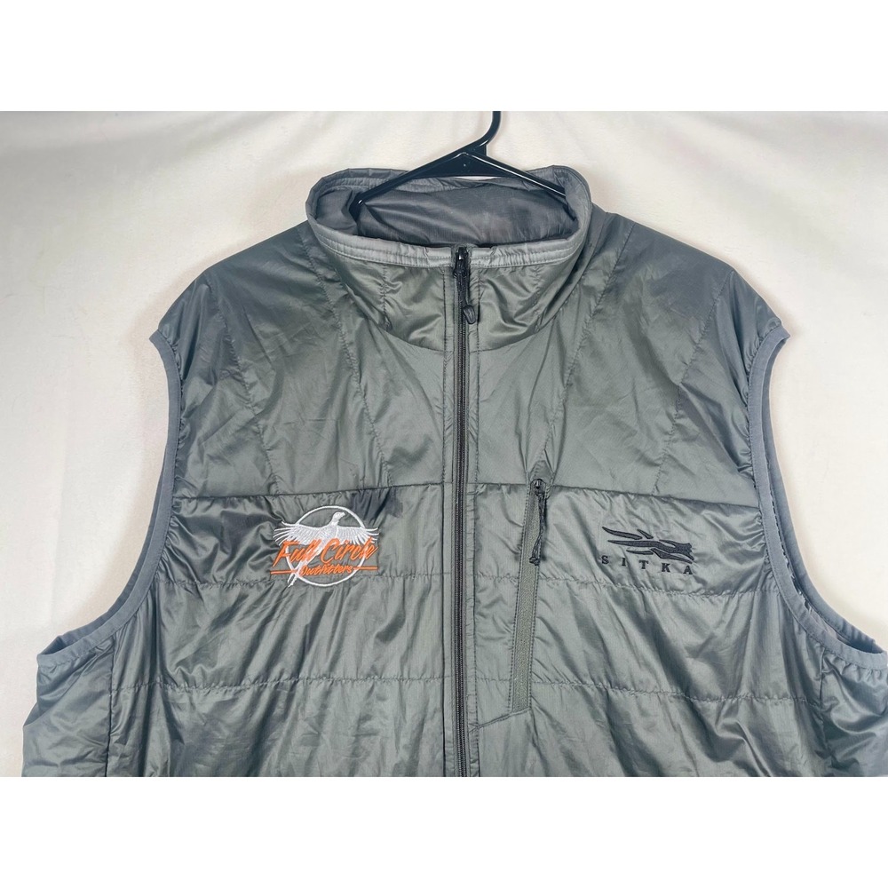 Sitka Men's Kelvin Aerolite Vest Hunting Company Logo Gray Size 2XL